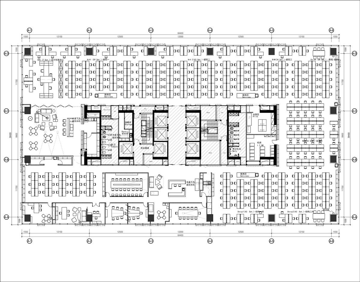 上海設計公司辦公室裝修設計案例-第7張圖片-上海古都建筑設計集團