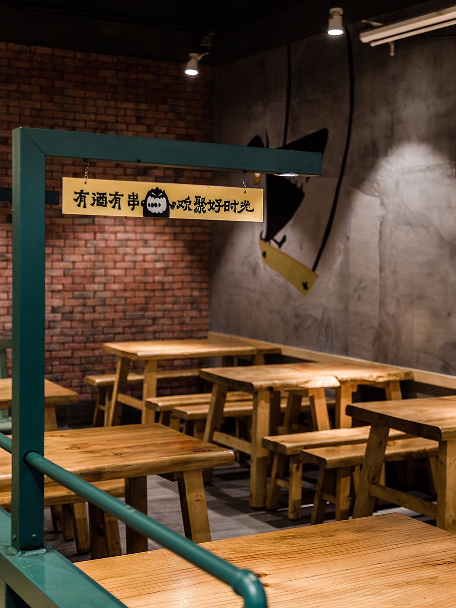全木風格燒烤店裝修設計-第5張圖片-上海古都建筑設計集團 全木風格燒烤店裝修設計-第5張圖片-上海古都建筑設計集團